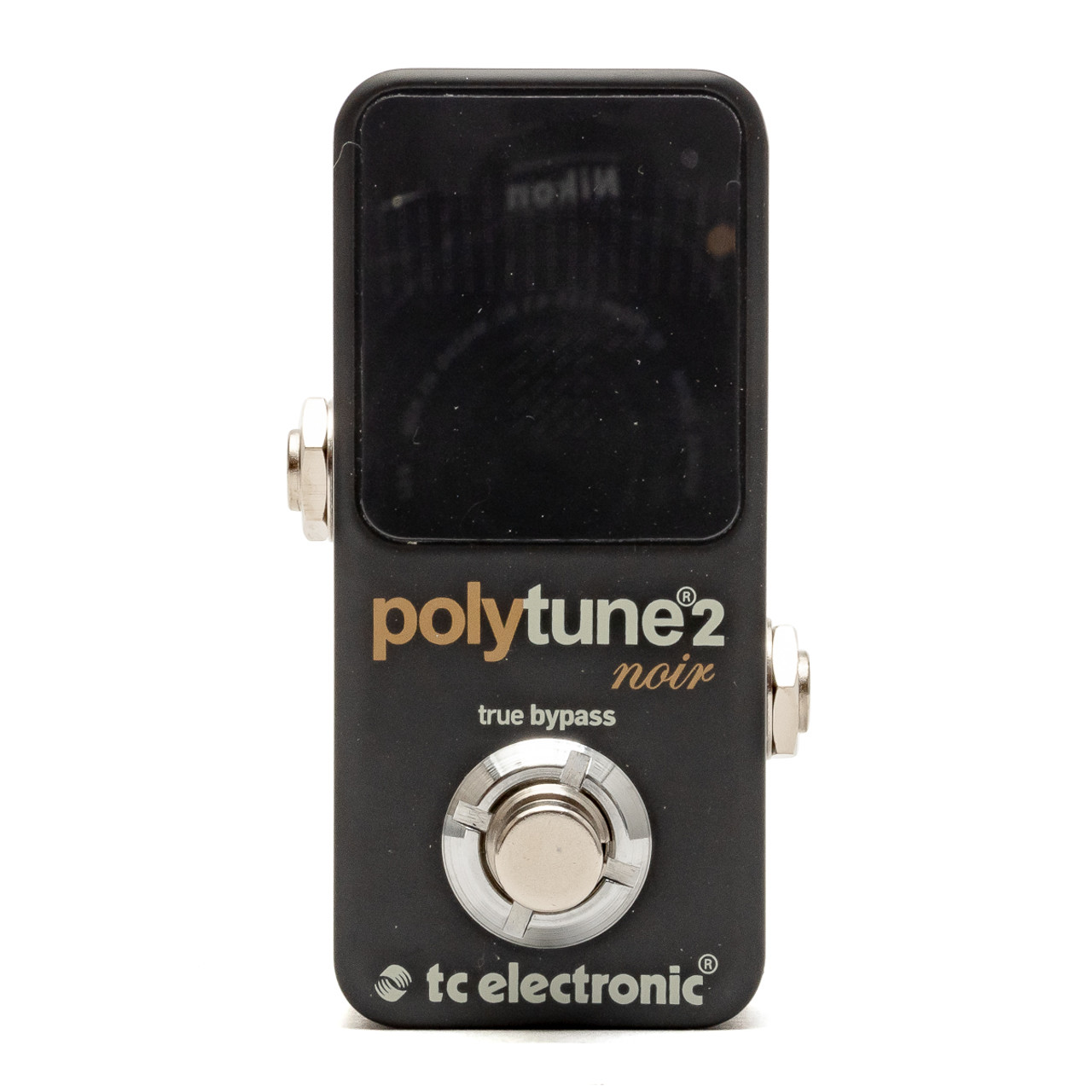 TC Electronic - PolyTune 2 Noir - Mini Chromatic Pedal Tuner w