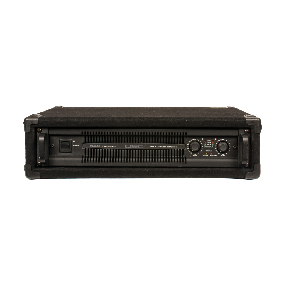 QSC - PL340 - Powerlight 3 Series Power Amp w/ Rack Box - x2462 - USED