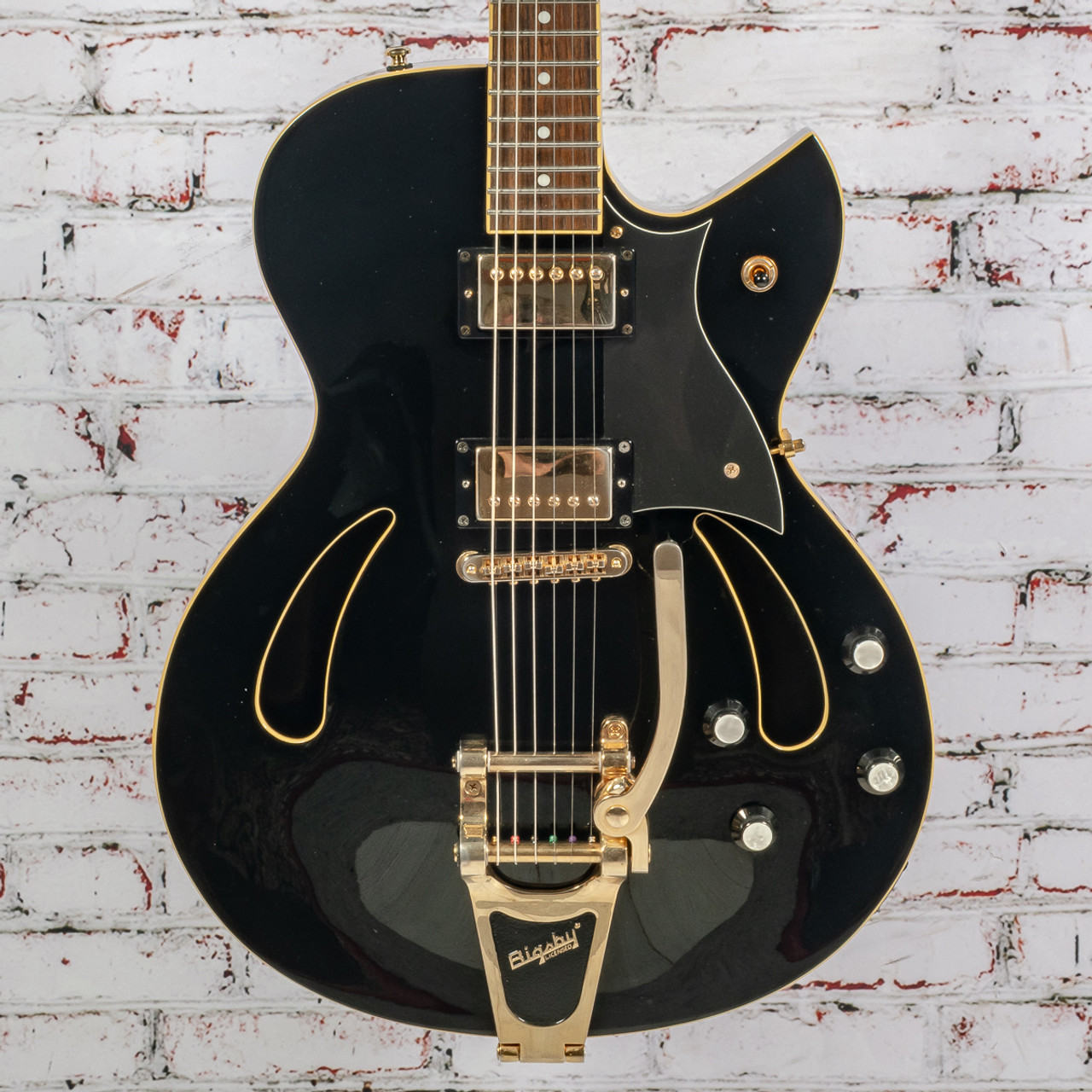 Cort - TRG-2 - Semi-Hollow Body Electric Guitar - Black - w
