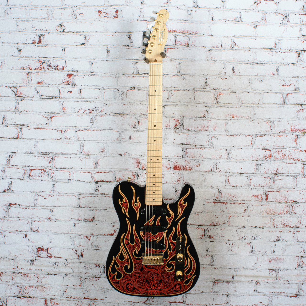 Fender - 2013 James Burton Telecaster Electric Guitar - Red Flame