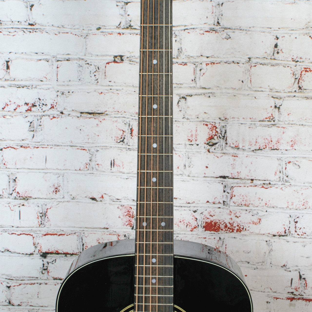 Elvis - EE-101/BK - Dreadnought Acoustic Guitar - Black x6080 USED