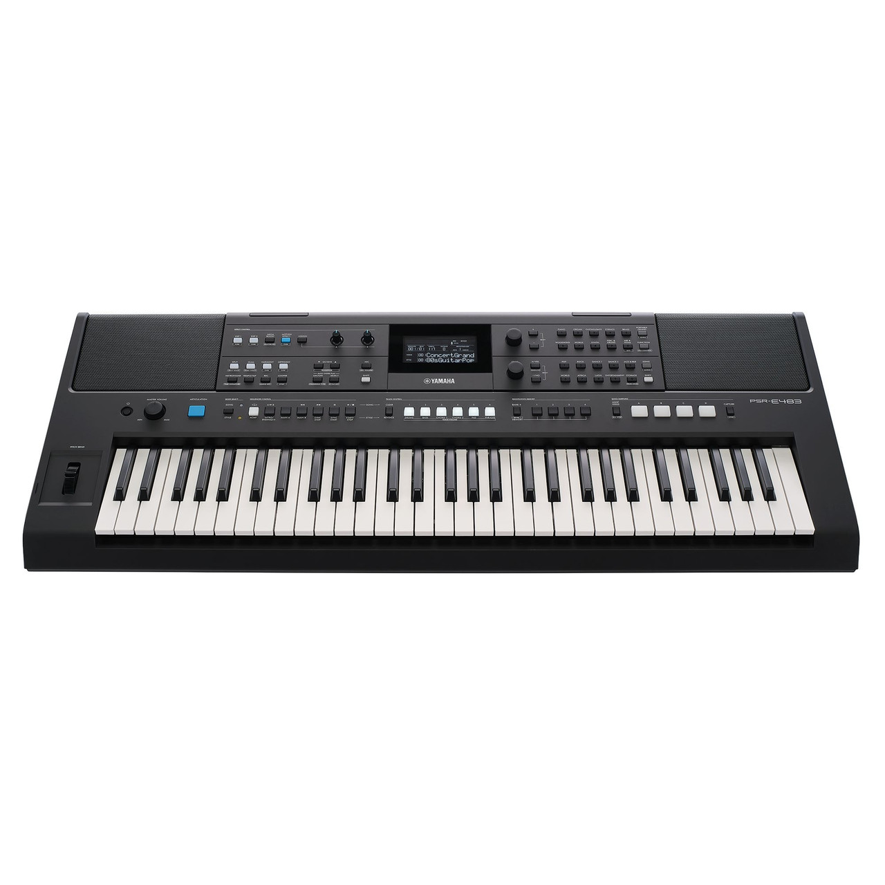 Yamaha - PSRE483 - Portable Keyboard - 61-Key - Black