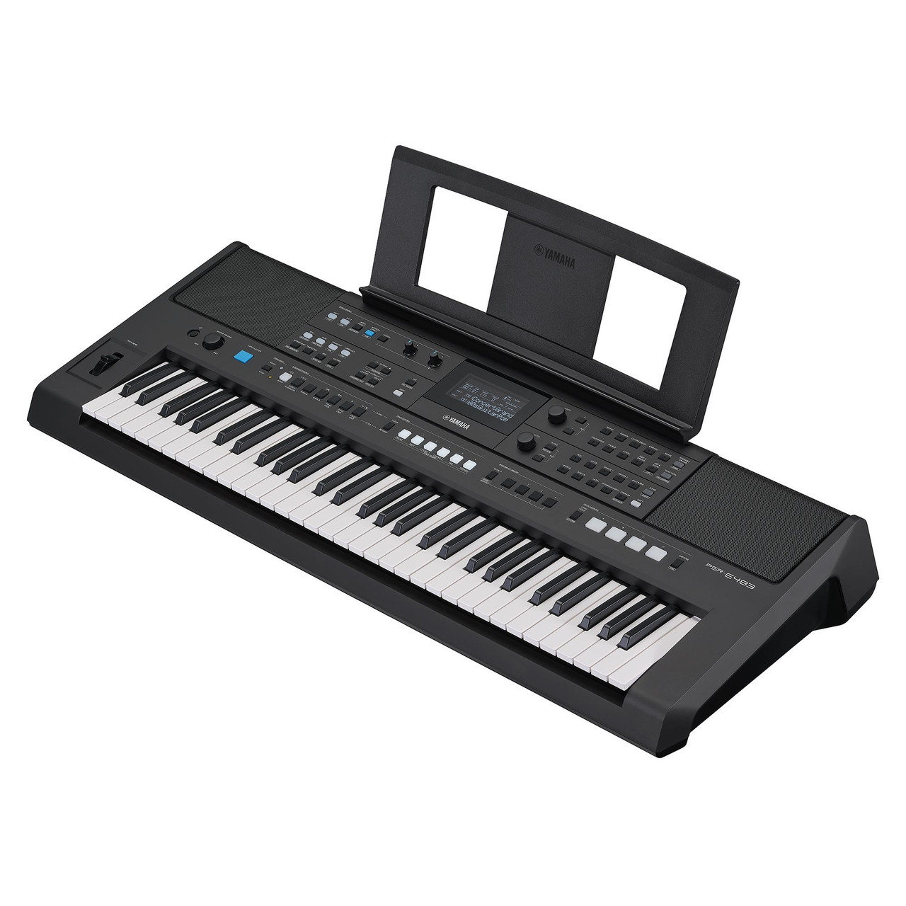 Yamaha - PSRE483 - Portable Keyboard - 61-Key - Black