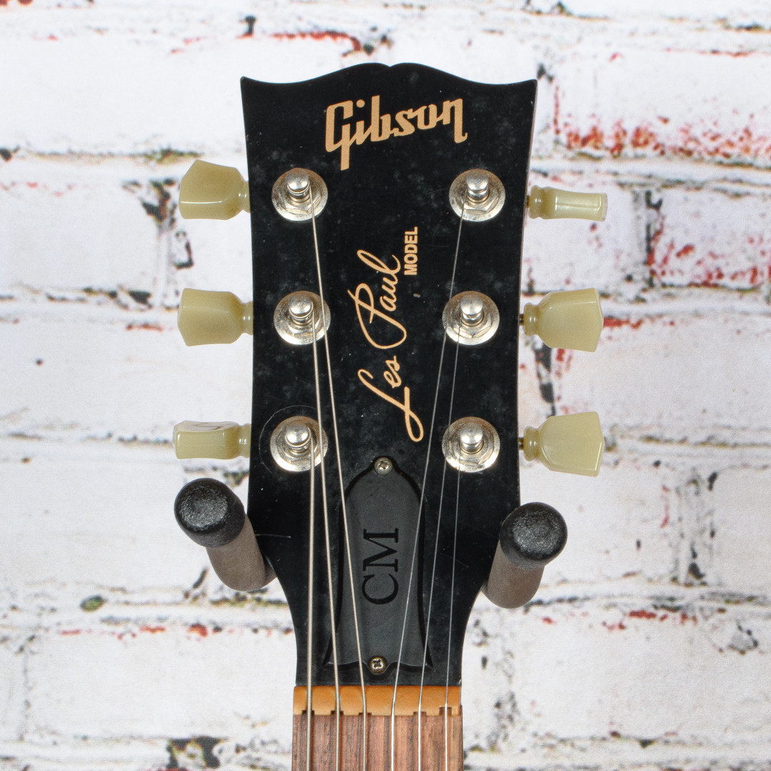 Gibson - 2016 Les Paul CM Electric Guitar Transparent Black - w