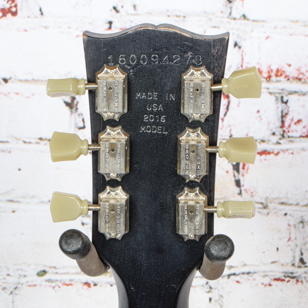 Gibson - 2016 Les Paul CM Electric Guitar Transparent Black - w