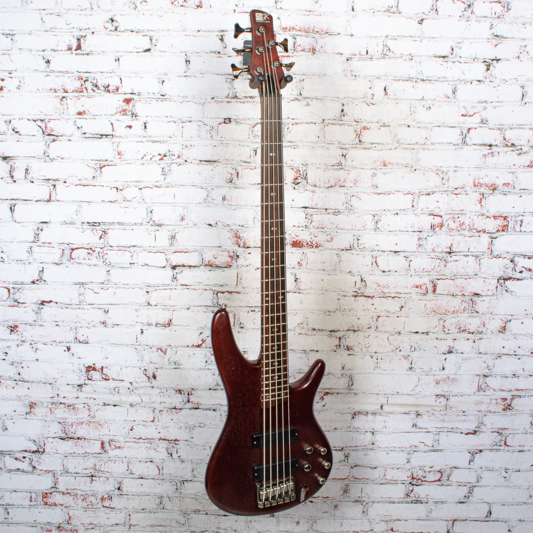 Ibanez - 2007 SDGR SR505 Brown Mahogany 5-String Electric Bass - USED