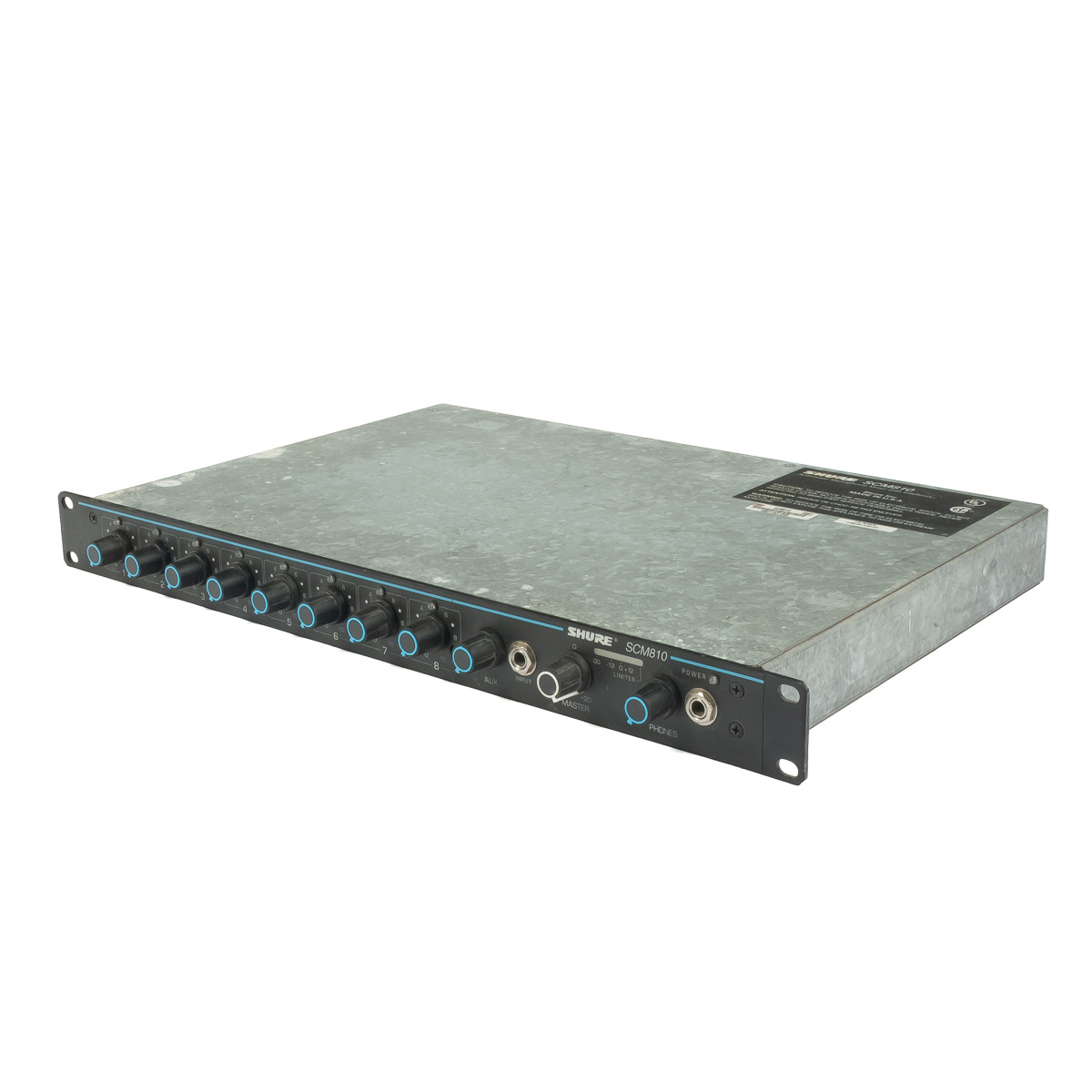 Shure - SCM810 8 Channel Mic Mixer 1U Rack - USED