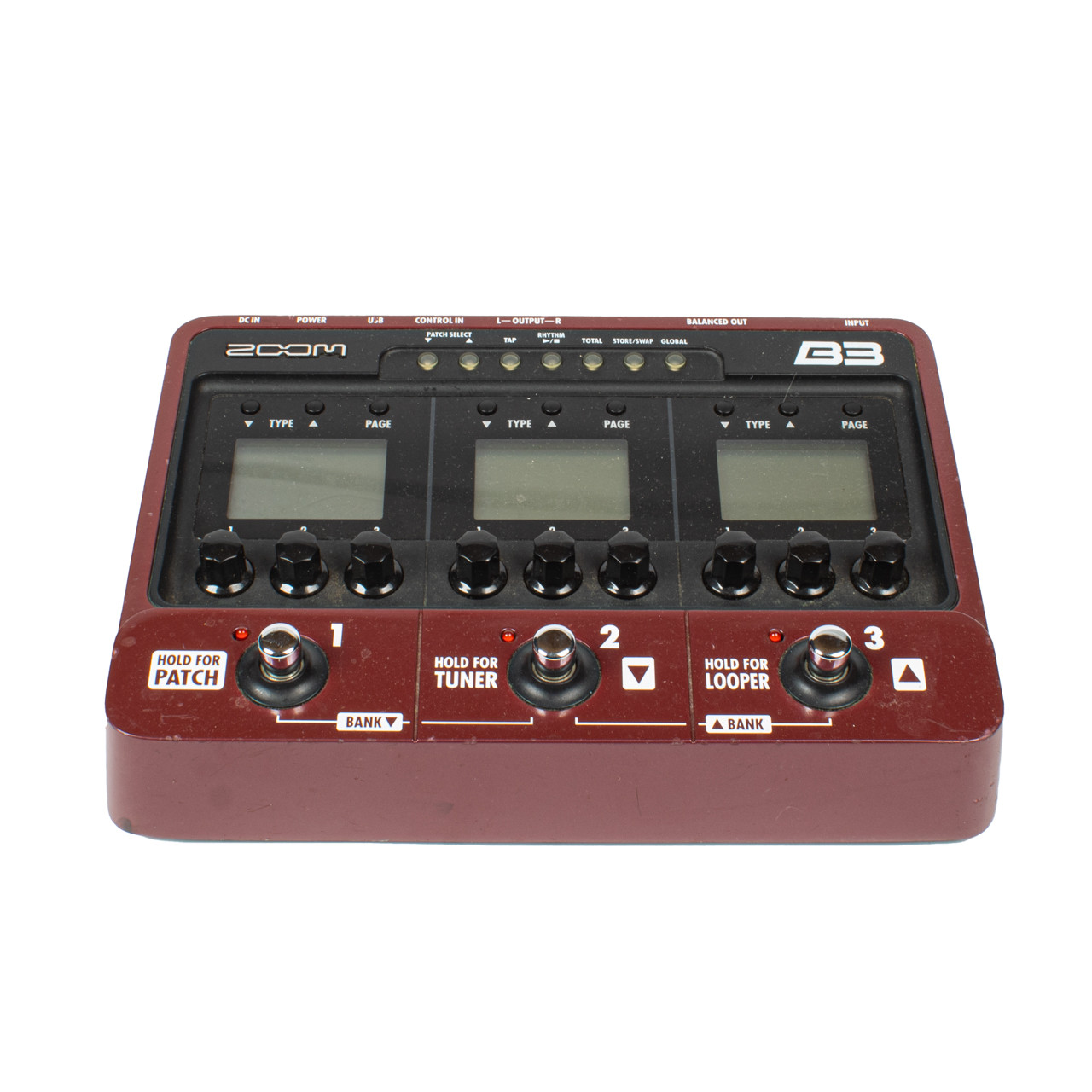 Zoom B3 Bass Effects and Amp Simulator Pedal with Box USED
