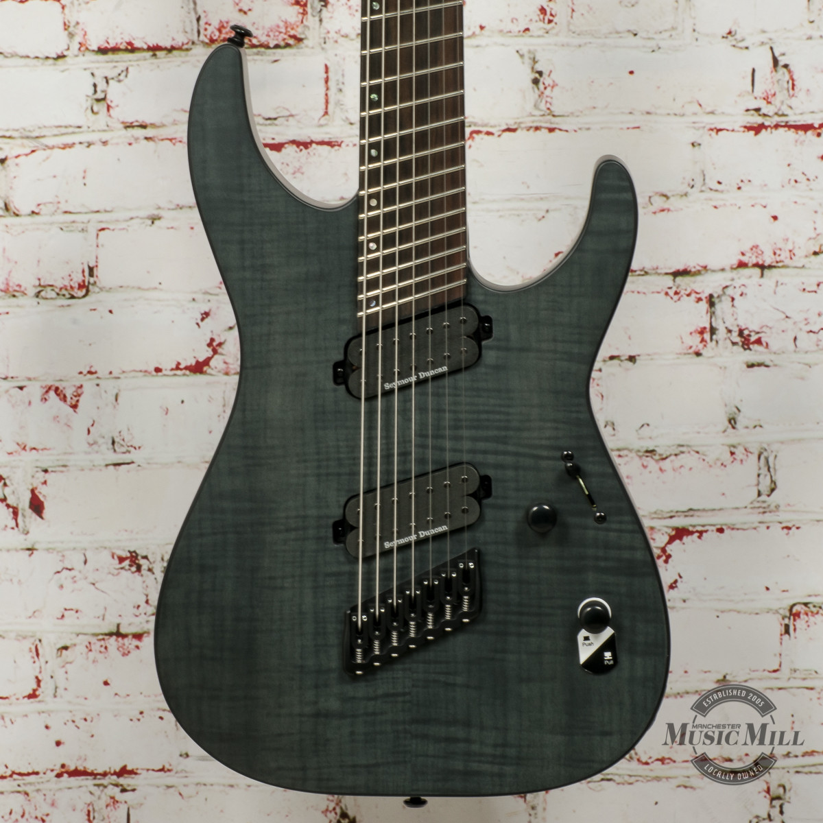 LTD by ESP M-1007 Multi-Scale - See Thru Black Satin Electric Guitar