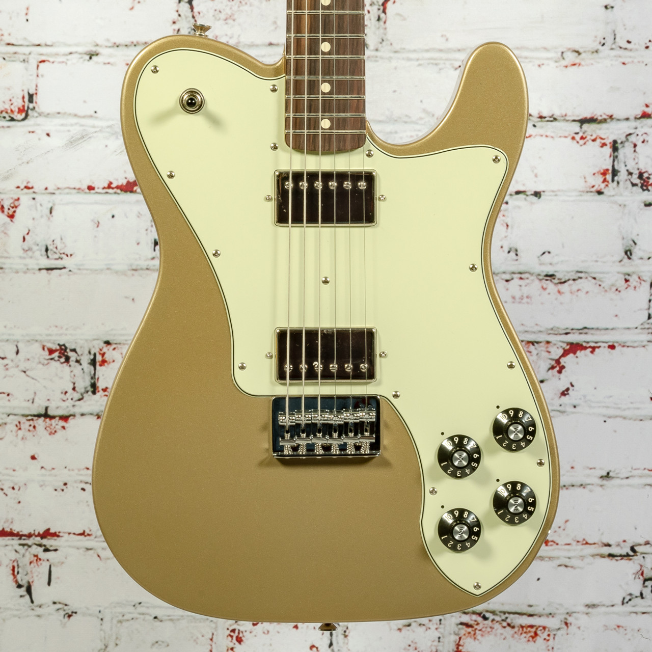 Fender Chris Shiflett TelecasterÂ® Deluxe Electric Guitar, Rosewood  Fingerboard, Shoreline Gold