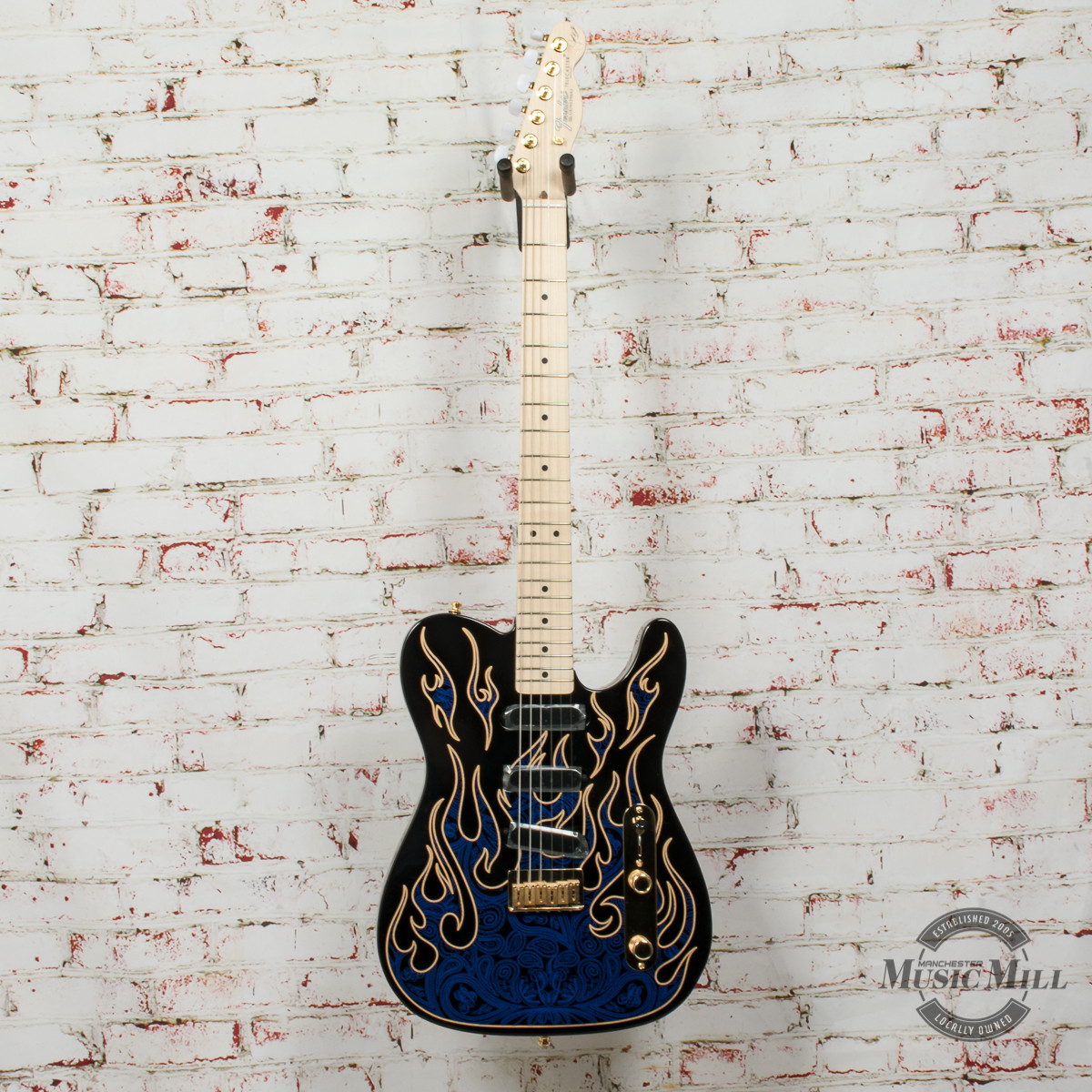 Fender James Burton Telecaster® - MN - Blue Paisley Flames