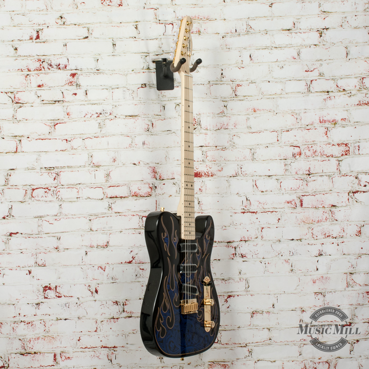 Fender James Burton Telecaster® - MN - Blue Paisley Flames