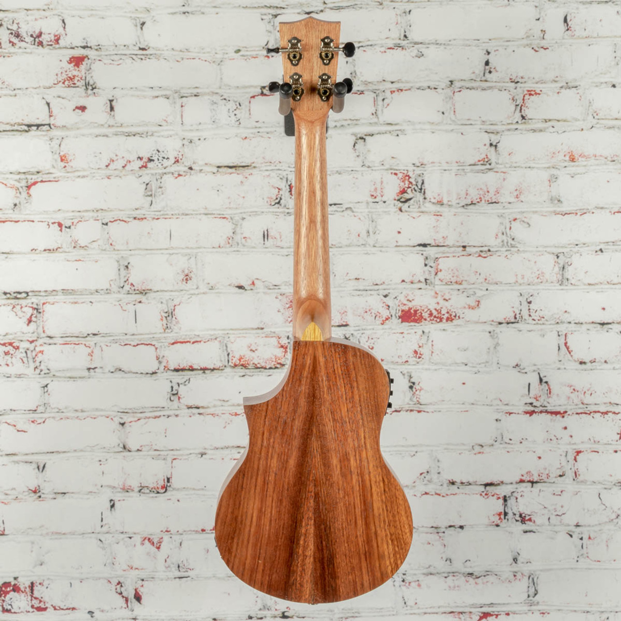 Kala Teak Tri-Top Tenor Ukulele with Cutaway & EQ Natural x0901