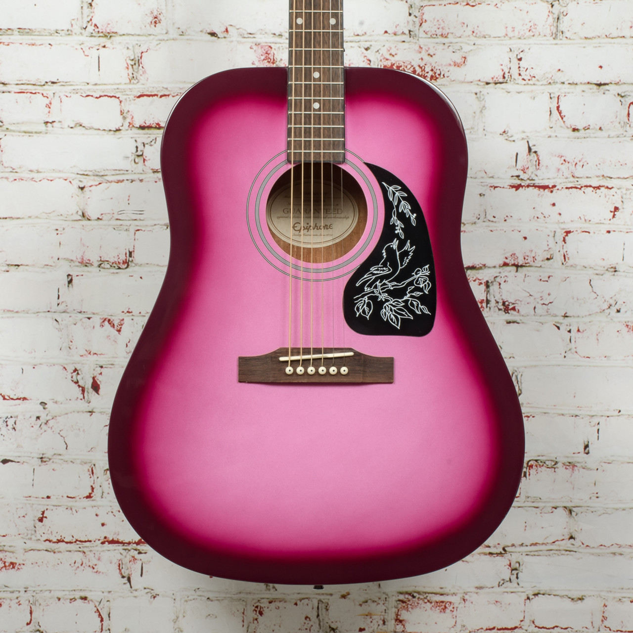 epiphone pink guitar