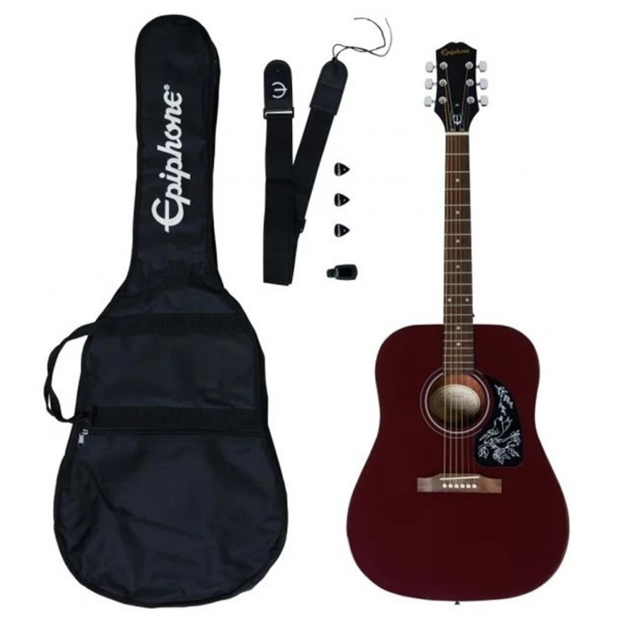 Epiphone Starling Acoustic Guitar Player Pack Wine Red