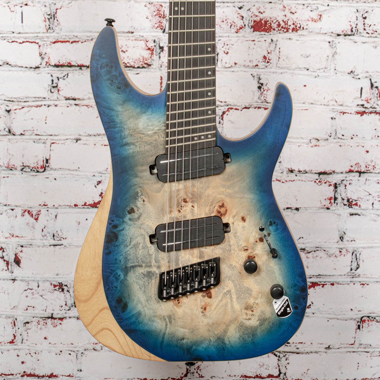 Schecter Reaper-7 Multiscale Electric Guitar, Satin Sky Burst