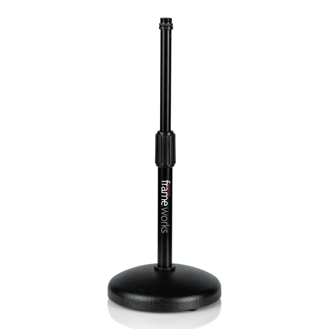 Hercules Low Profile Round Base Microphone Stand w/EZ Microphone