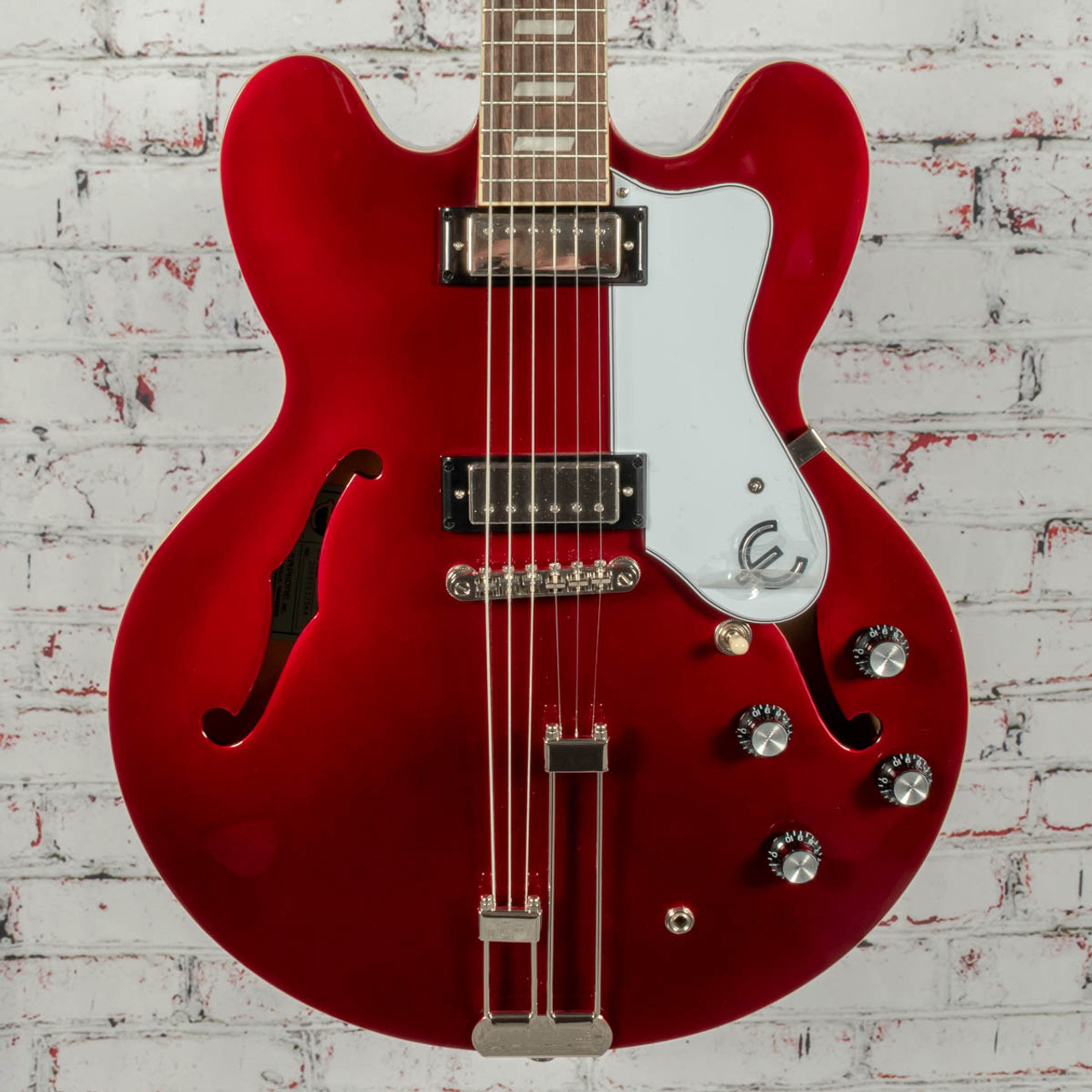 Epiphone Riviera Hollowbody Electric Guitar Sparkling Burgundy x3564