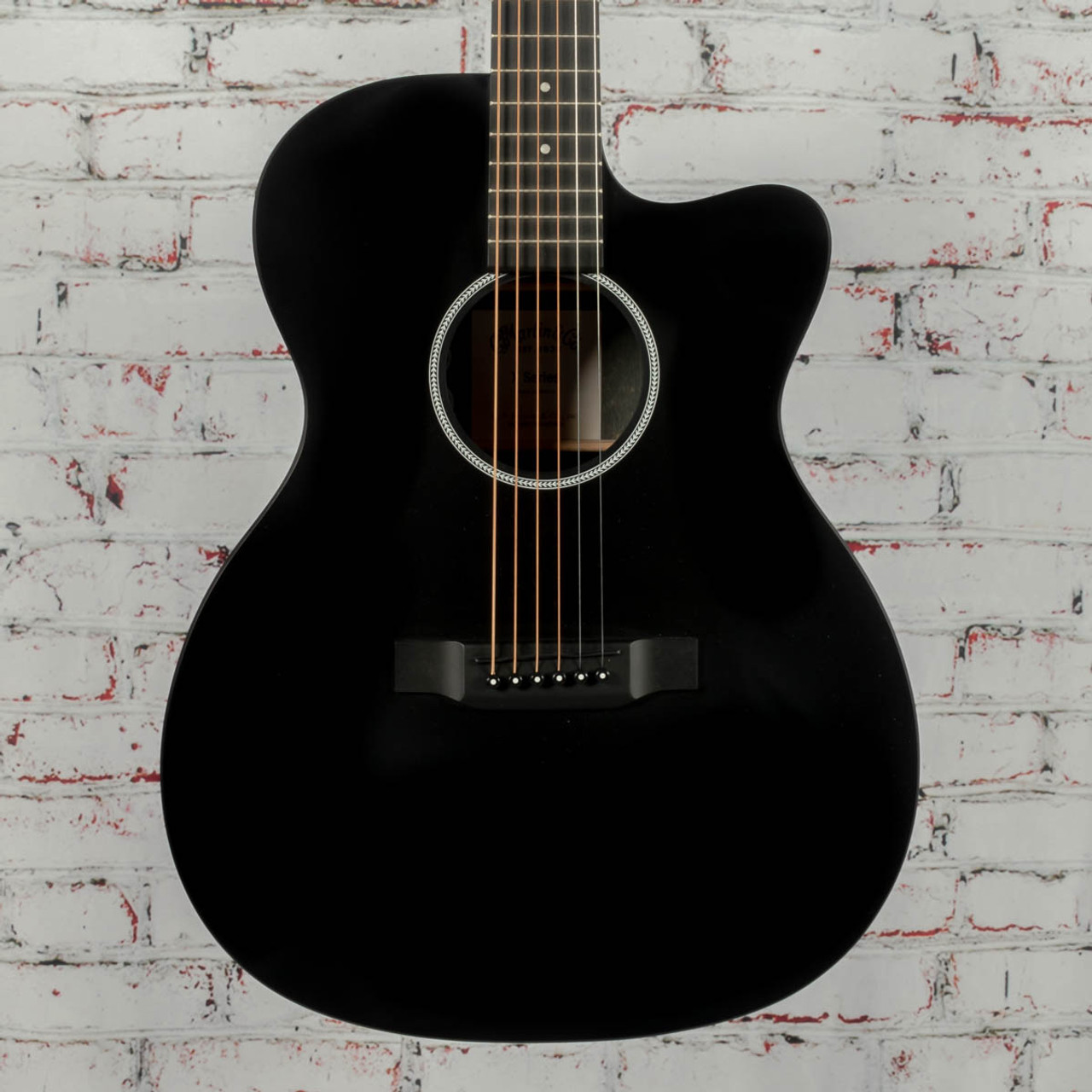 Martin OMC-X1E-01 Acoustic Guitar Matte Black