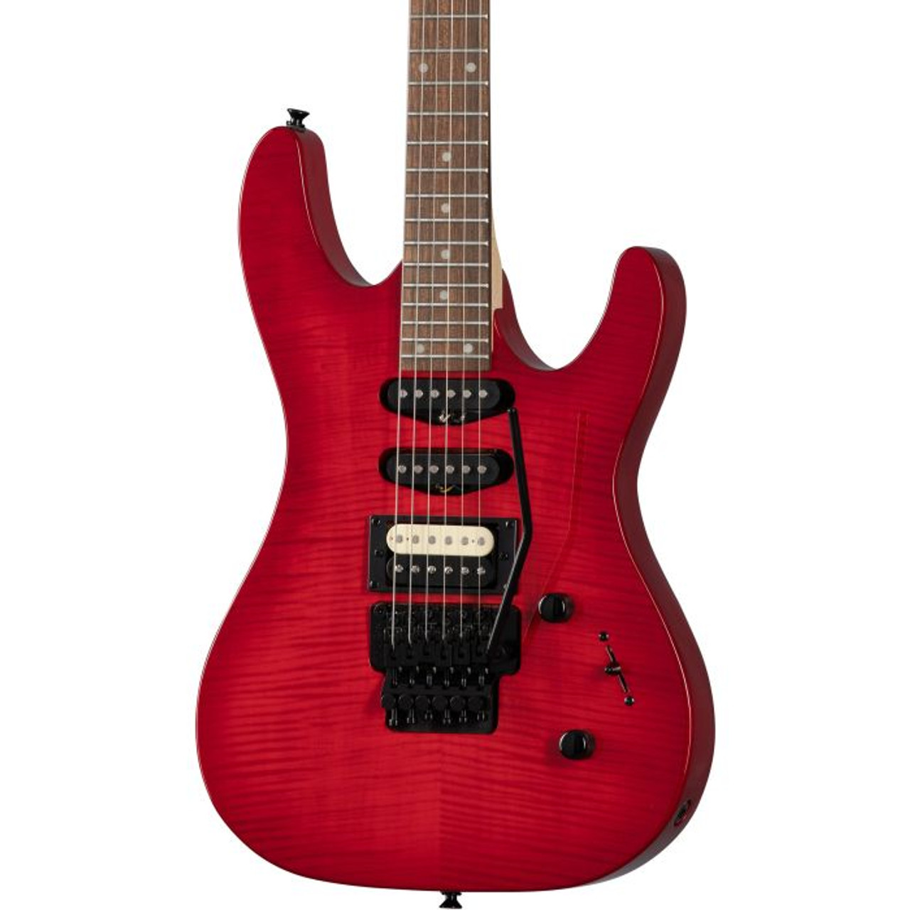 Kramer - Striker - Electric Guitar - Figured HSS - Laurel Fingerboard -  Floyd Rose Special - Transparent Red