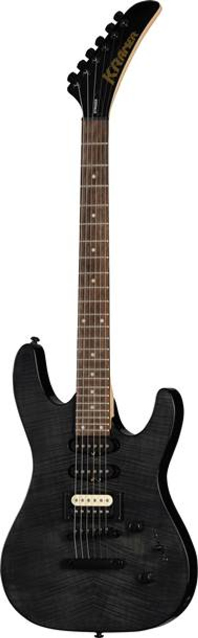 Kramer - Striker - Electric Guitar - Figured HSS - Laurel Fingerboard -  Stoptail - Transparent Black