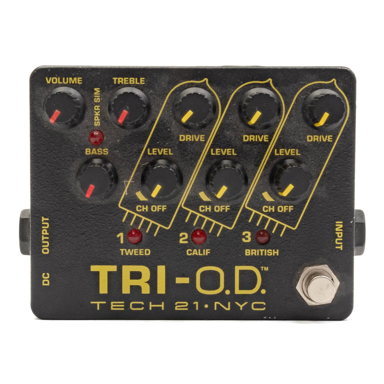 Tech 21 Tri-O.D. 3-Stage Overdrive Pedal x4472 (USED)