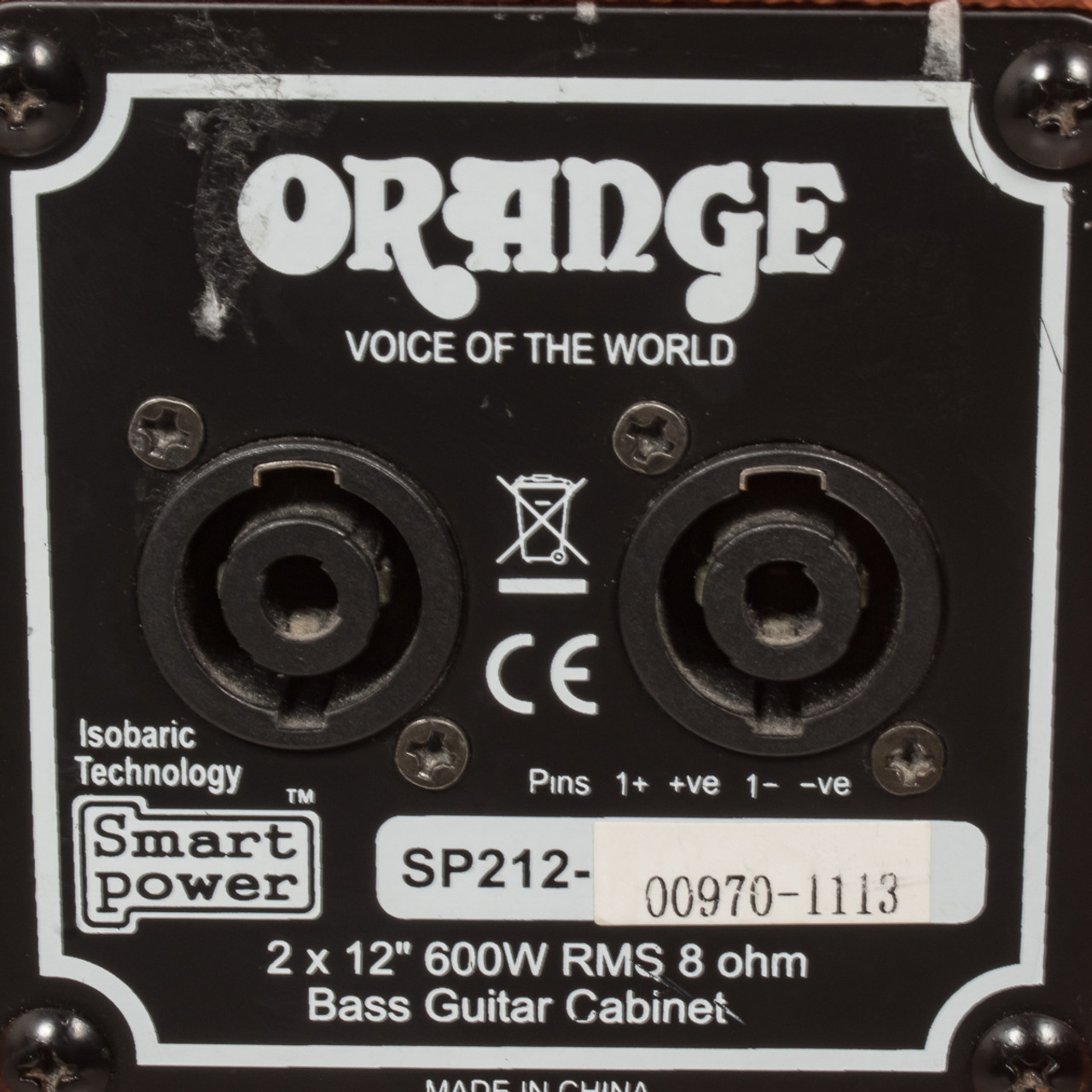 送料＆加工料込 ORANGE ベースキャビネットアンプ sp212 600W(8Ω