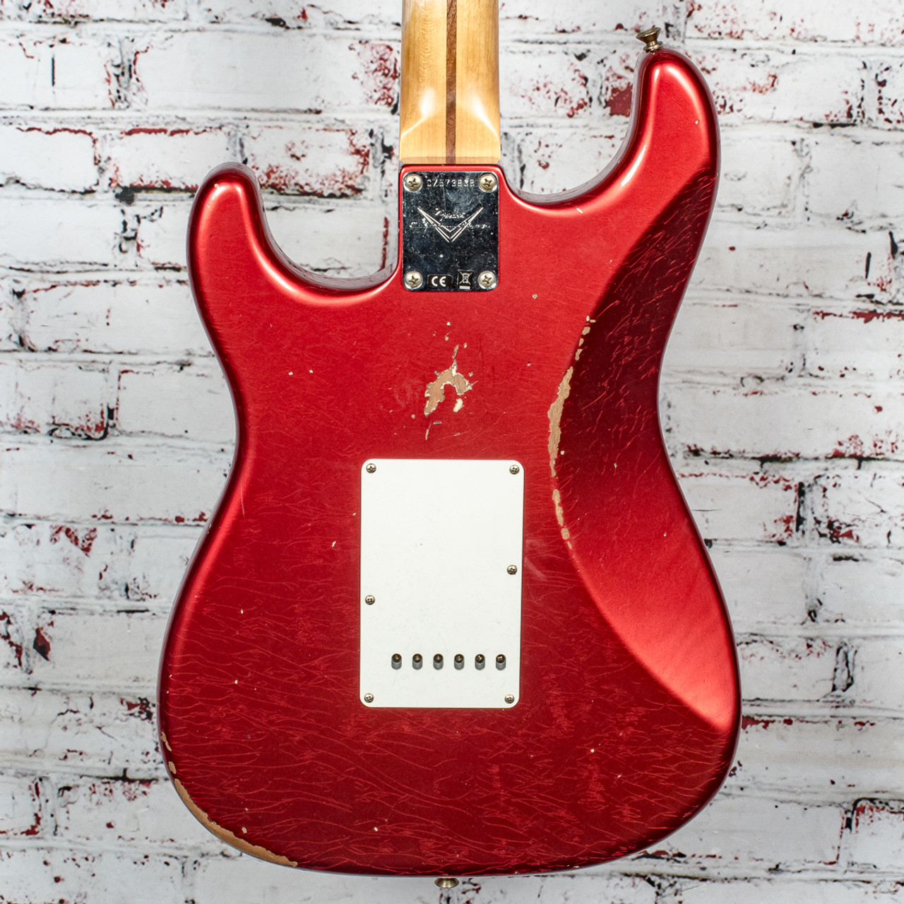 Fender - B2 Custom Shop '58 Relic - Stratocaster® Electric Guitar - Maple  Neck - Faded Aged Candy Apple Red - w/ Custom Hardshell Case - x3838