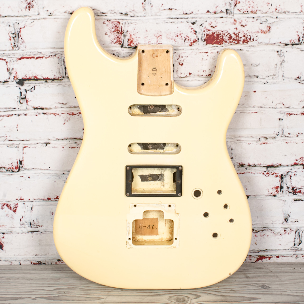 Charvel - Model 4 Body - Solid Guitar Project Body in Aged White