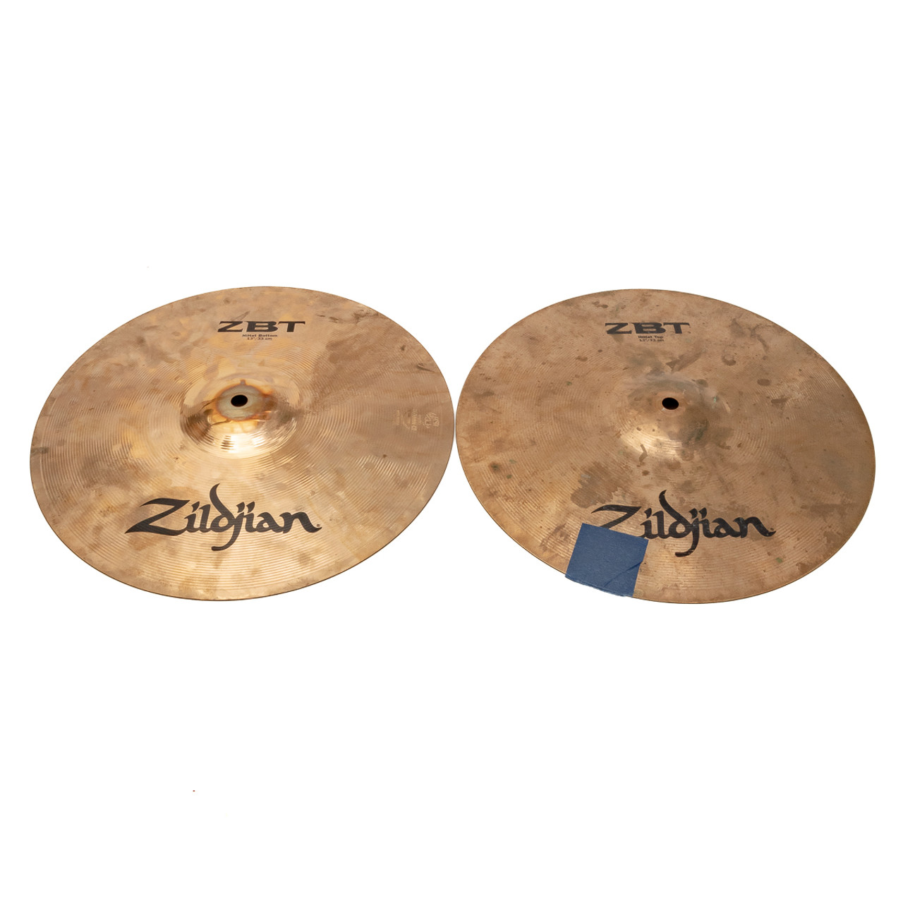 Zildjian - ZBT Hi-Hats - 13-Inch Hi-Hat Cymbal Set - x5019 (USED)