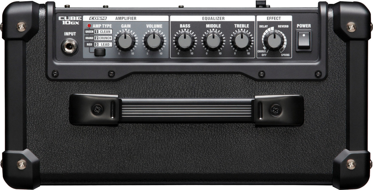 Roland - CUBE-10GX - Guitar Amplifier - w/ CUBE KIT app for iOS and Android  w/ COSM amps & FX - 10W - Black