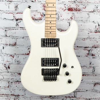 Kramer - Pacer - Solid Body HH Electric Guitar, w/Floyd Rose, Vintage Pearl White - x3026 - USED