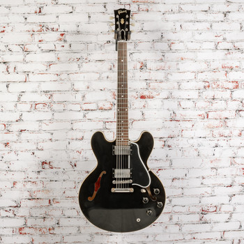 Gibson - Murphy Lab Custom 1959 ES-335 Reissue - Semi-Hollow Electric Guitar - Ultra Light Aged Ebony - w/ Brown/Pink Lifton Reissue 5-Latch Case - x1118
