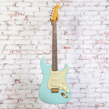Fender Custom Shop F22 LTD 59 Strat, Hardtail, Gold-Hardware, Journeyman Relic, Faded Daphne Blue