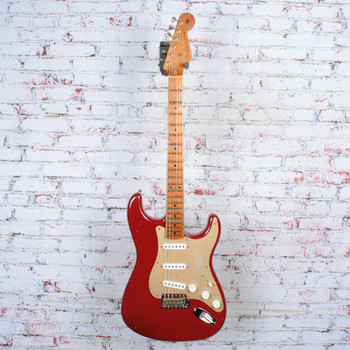 Fender - Custom Shop LE 1954 Roasted Stratocaster® - Electric Guitar - Journeyman Relic® - 1-Pc Roasted Quarterswan Maple Fingerboard - Cimarron Red - w/ Deluxe Hardshell Case - x0638