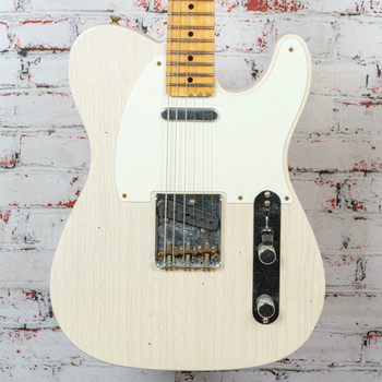 Fender - 1959 Telecaster Journeyman Relic - Electric Guitar w/ 1-Piece Rift Sawn Maple Neck Fingerboard -  Aged White Blonde - w/ Hardshell Case - x2694