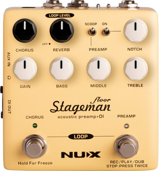 NUX - NAP-5 - Stageman Floor - Acoustic Pre-Amp Pedal + DI