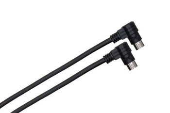 Hosa - CCD103 - CD Controller Cable - Right-Angle 8-Pin Mini-DIN to Same - Black