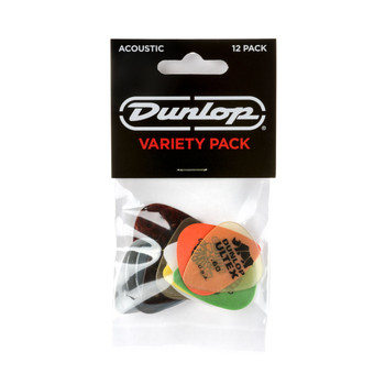 Dunlop - PVP112 - Standard Acoustic Guitar Picks - Variety Pack of 12