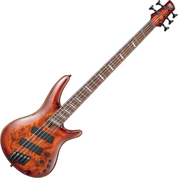 Ibanez SR Bass Workshop - SRMS805BTT - 5-String Bass Guitar - Multiscale - Brown Topaz Burst