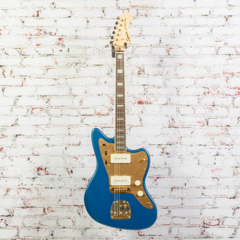 Squier 40th Anniversary Jazzmaster - Electric Guitar - Gold Edition - Lake Placid Blue