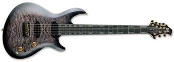 LTD JR7 - Javier Reyes - 7 String Electric Guitar - Faded Blue Sunburst 