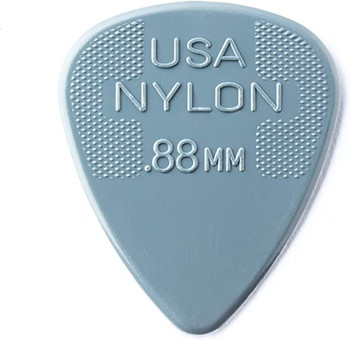 Dunlop - 44P88 - Nylon Standard Guitar Picks - 0.88mm - Grey - Pack of 12