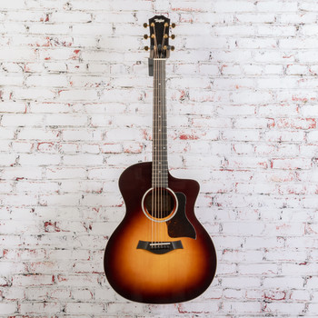 Taylor - 214ce-SB DLX - Acoustic-Electric Guitar - Layered Rosewood Back and Sides Sunburst w/ Gold Hardware - x2146 (USED)