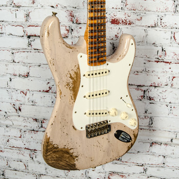 Fender - B2 Custom Shop Limited Edition - Red Hot Stratocaster - Electric Guitar -  Super Heavy Relic - Aged Dirty White Blonde - w/ Custom Shop Hardshell Case - x0552 (USED)
