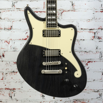 D'Angelico Deluxe Bedford LE Electric Guitar Satin Black Wash MMM Exclusive