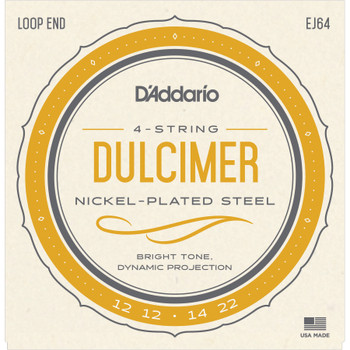 D'Addario - EJ64 - 4-String Dulcimer String Set - .012-.022