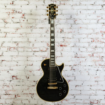 Gibson 2019 Les Paul Custom Electric Guitar, Aged Ebony w/ Original Case x0556 (USED)