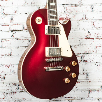 Gibson - Les Paul Standard 50s Plain Top - Electric Guitar - Sparkling Burgundy Top - w/ Hardshell Case
