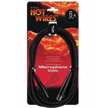 Hot Wires 6' XLR-XLR Microphone Cable